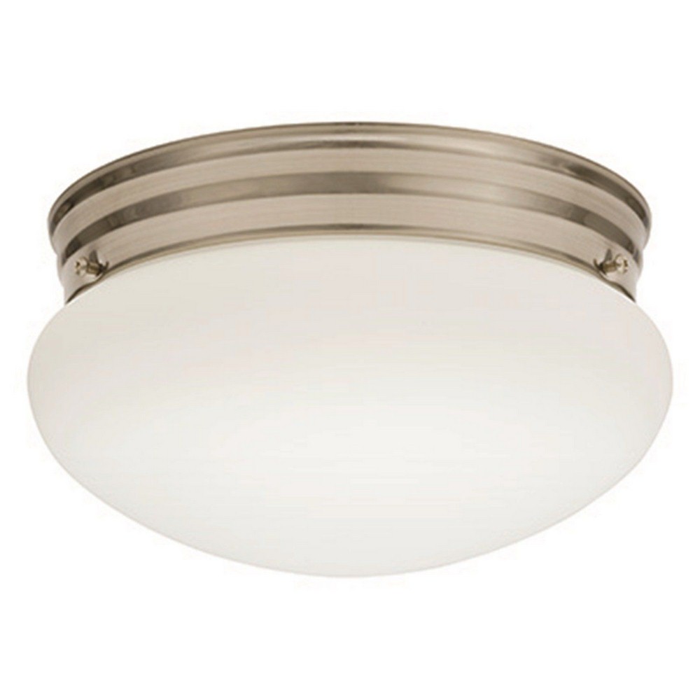 Lithonia Lighting-FMMUSL 9 14840 WH M4-Essentials - 9 Inch 4000K 20W 1 LED Mushroom Flush Mount   Essentials - 9 Inch 4000K 20W 1 LED Mushroom Flush Mount